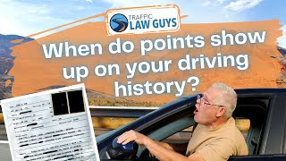 When do points show up on your driving history?