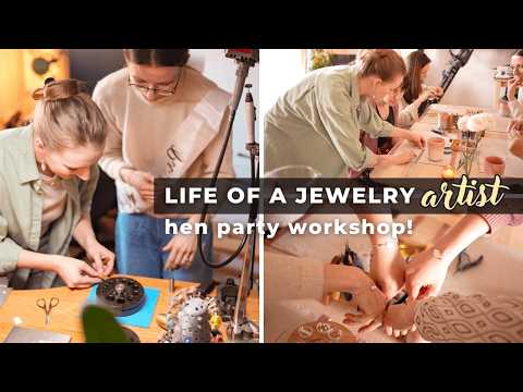 Hosting My First Hen Party Jewelry Workshop! Self Employed Jewelry Artist Productive Days
