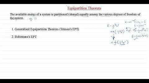 Equipartition Theorem-Part 1