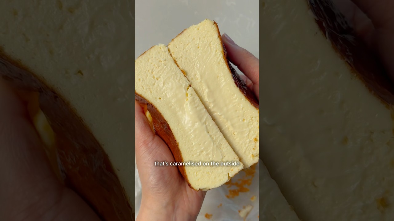 Revealing my viral basque burnt cheesecake recipe! 🧀