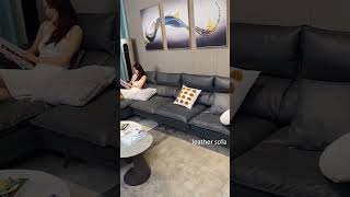 factory direct sectional modular corner leather sofa designs luxury