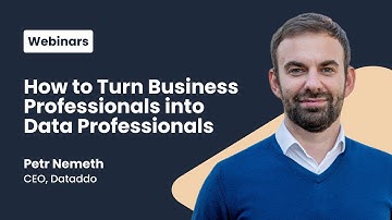 How to Turn Business Professionals into Data Professionals with Dataddo CEO Petr Nemeth