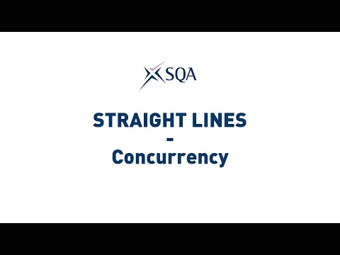 (SQA Higher) Straight Lines: Concurrency
