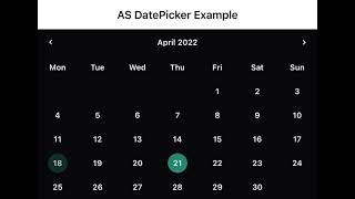 [B4X] AS DatePicker B4I Preview Profile