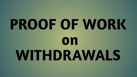 Proof of Work on Withdrawals In ECN/E-Oracle