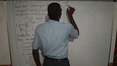 STD10M2 CIRCLE  Corresponding chords of congruent arcs, Corresponding arcs of congruent chords
