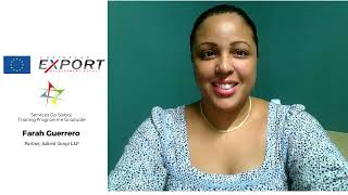 Services Go Global Programme Testimonial - Farah Guerrero