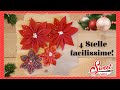 🎄 4 stelle di Natale facilissime da fare in 5 minuti senza cucire CARTAMODELLI  GRATIS #sweetsusi