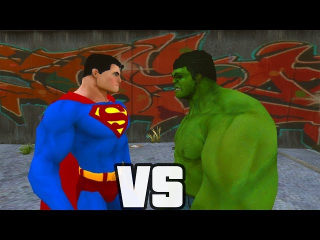 Superman Vs Hulk - O Combate - YouTube