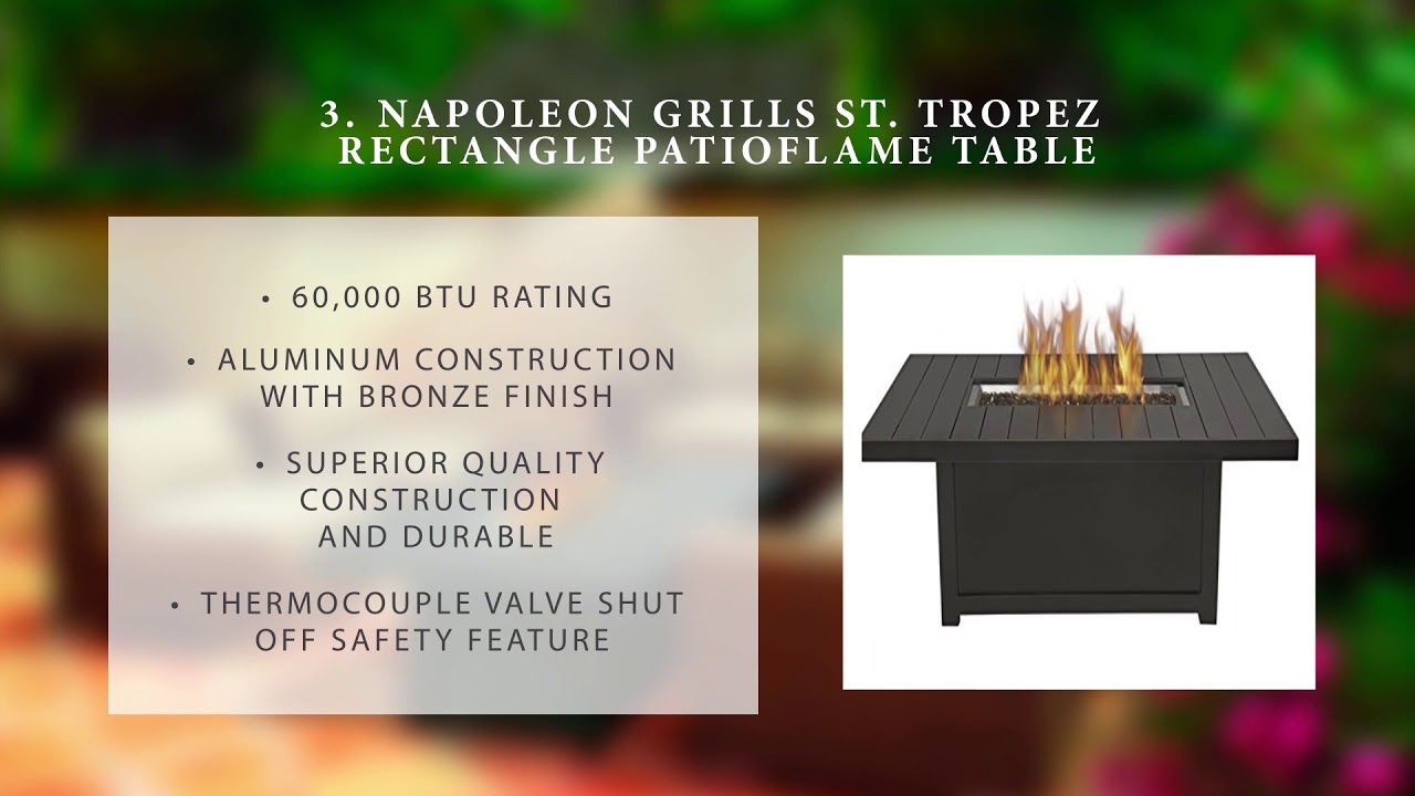 5 Best Gas Fire Pit Tables For Heat in 2019 YouTube