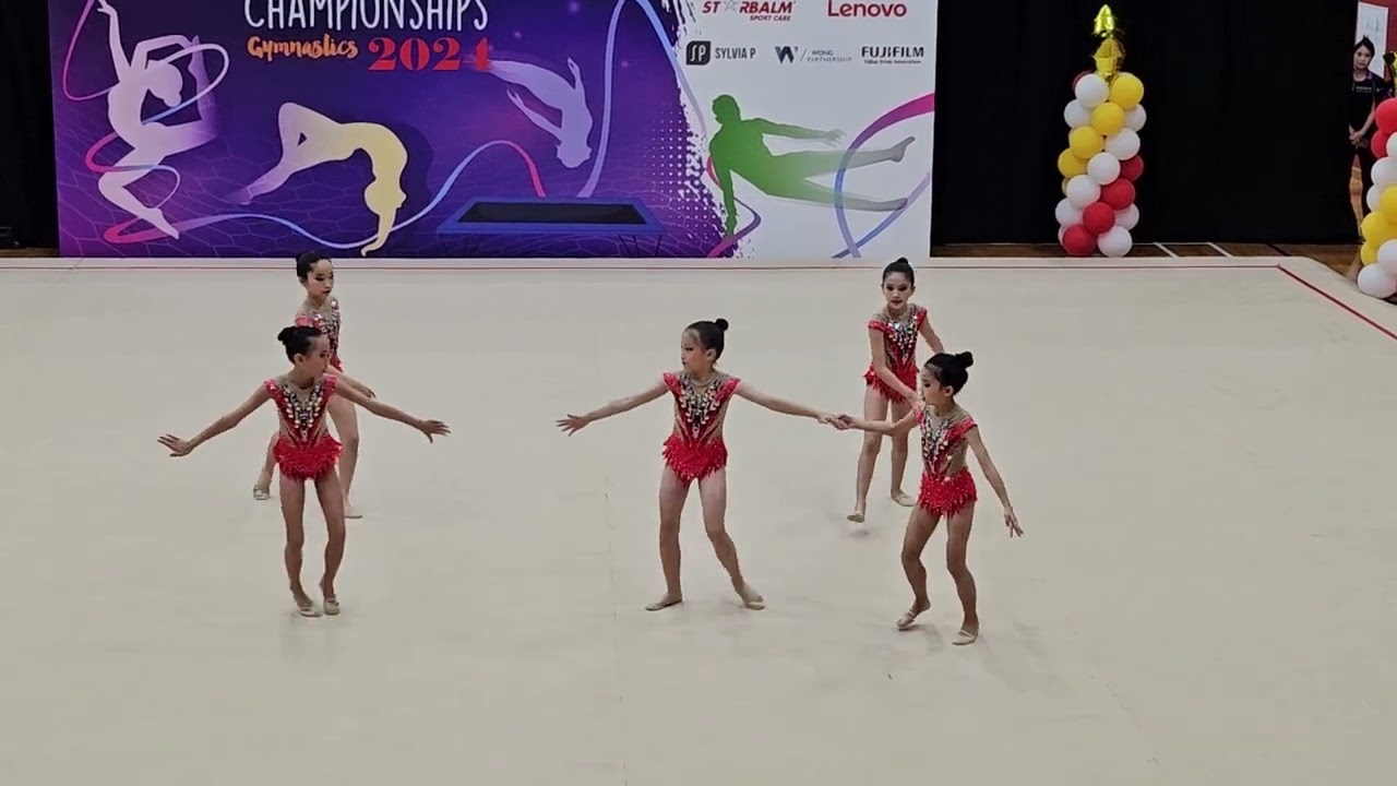 RG National Championships 2024 - L2 group freehand senior girls - Releve Gym & Dance