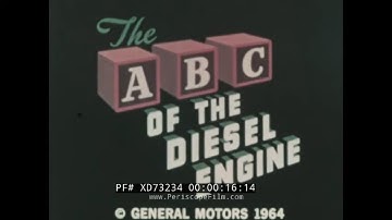 " THE ABC OF THE DIESEL ENGINE "  1964 GENERAL MOTORS EDUCATIONAL CARTOON   XD73234