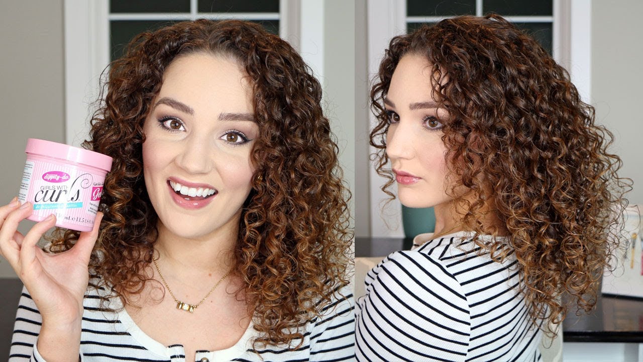 6 Curly Hair Routine W Dippity Do Gel On 3b Fine Curly Hair