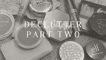 A MAKEUP DECLUTTER - PART TWO!! | bronzer, blush, contour & setting spray