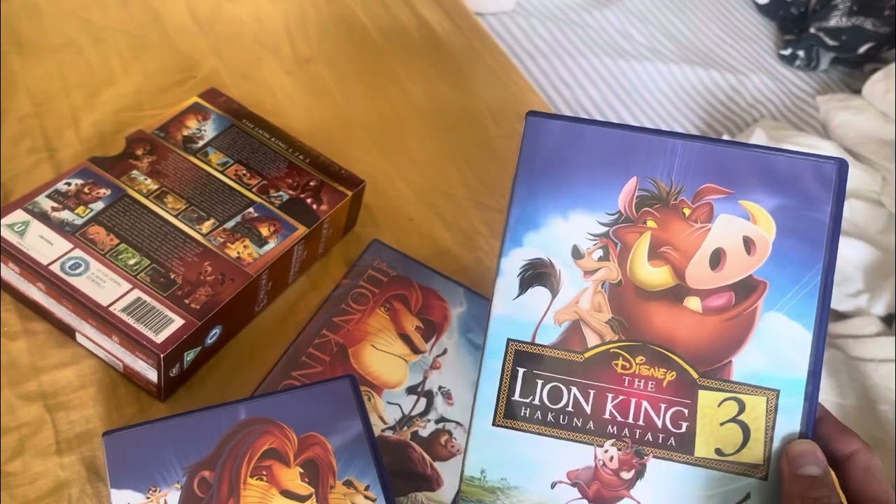 The Lion King trilogy DVD unboxing