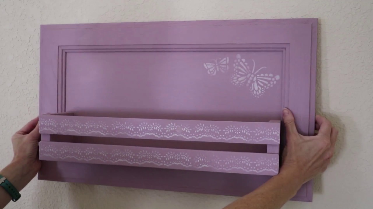 How To Repurpose A Cabinet Door Into A Shelf Youtube