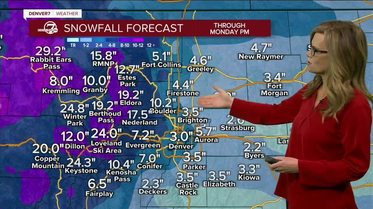 Denver wind chill, snowfall forecast for the weekend - YouTube