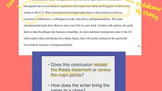 Essay Structure 3 Conclusions