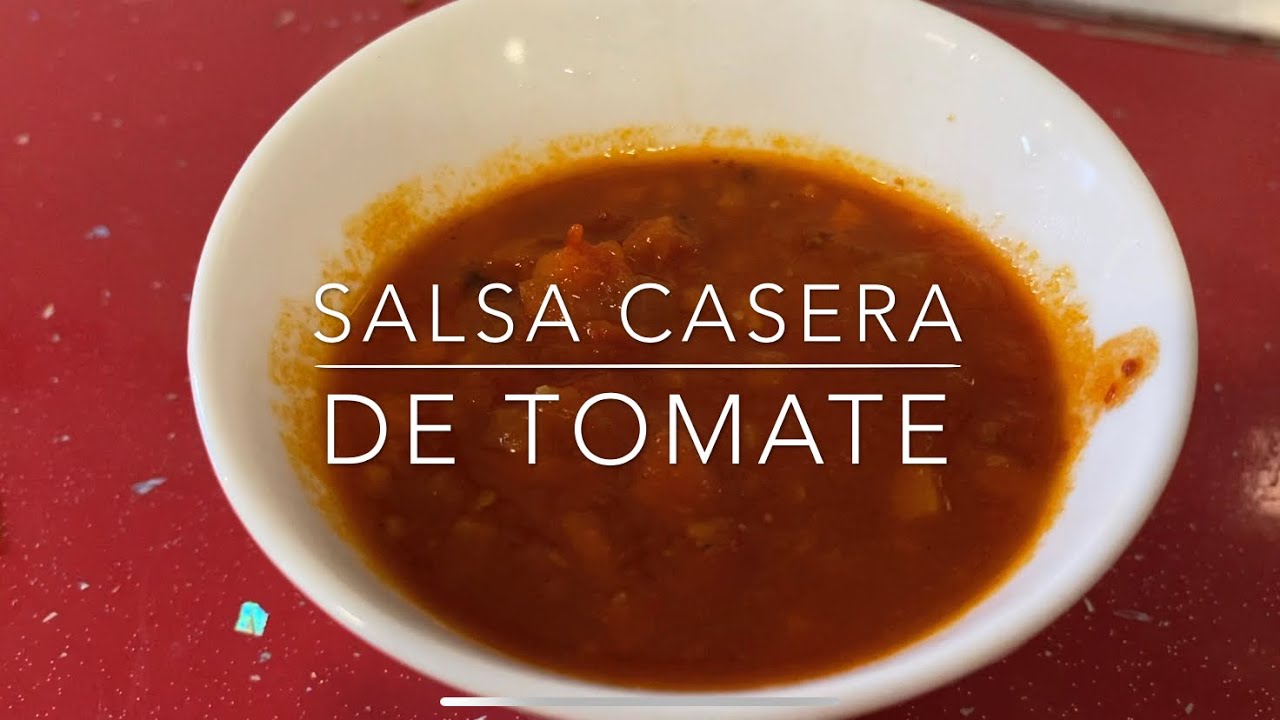 Salsa casera de tomate fácil y rápida