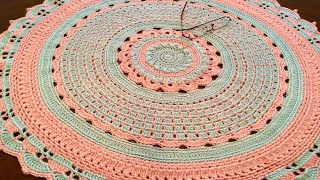 How to Crochet BIG Pretty Mandala Doily 30” screenshot 4