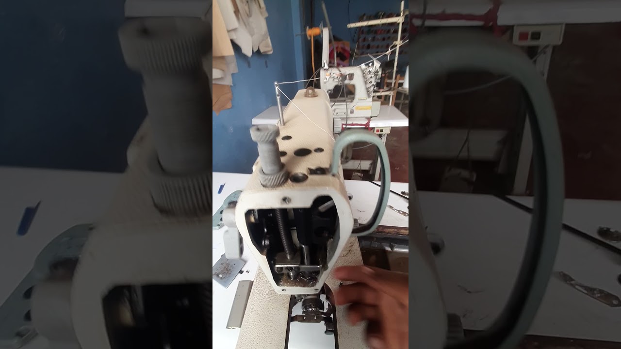 Como sacar la barra de LA aguja de LA maquina recta y Como volver a poner.