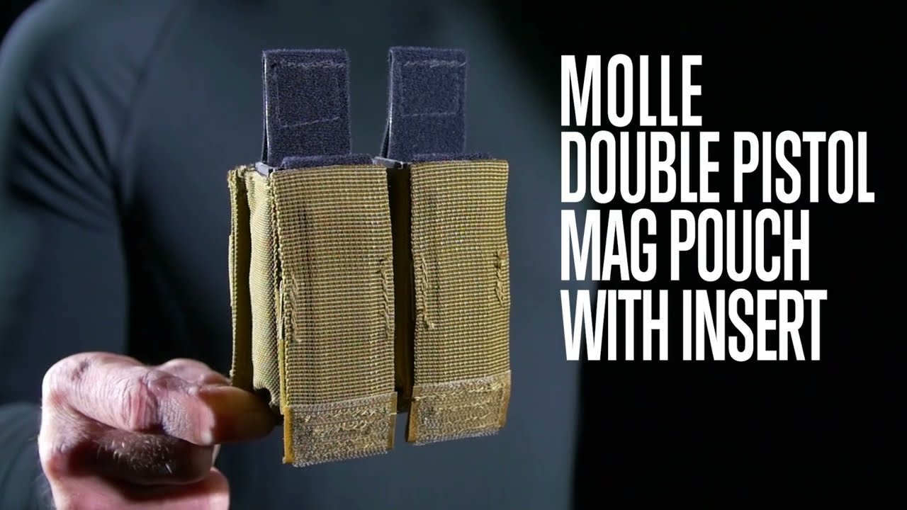 Rothco Double Pistol Magazine Pouch With Insert - Tactical Molle-Compatible Mag Holder - View #6