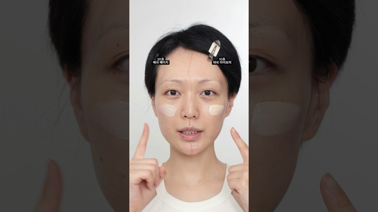 (구독자 요청)에스쁘아 신상 더마커버 비비 반반 발색 비교