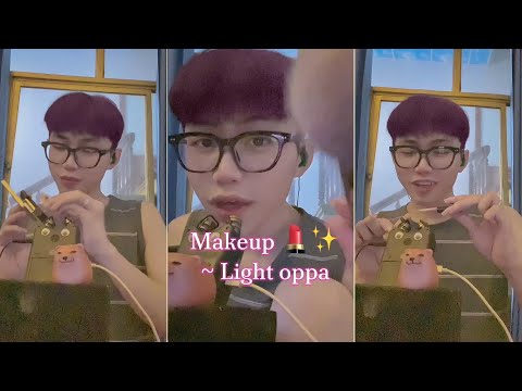 💄✨ Makeup cho Oppa cụa em🧏🏻‍♂️ ASMR Makeup (pampering, layered sounds, personal attention)
