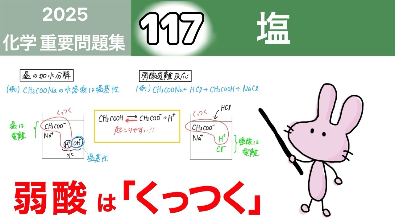 【化学　重要問題集2025 解説】117 塩