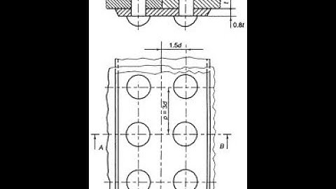 Engineering Drawing: How to draw the projection of single riveted and double riveted lap joint