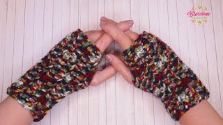 How to Crochet Fingerless Gloves / Wrist Warmers   A Beginner Friendly Tutorial!