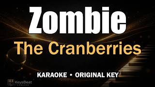 The Cranberries - Zombie (Acoustic Karaoke) | Original Key, Piano, Guitar, Bass & Drum