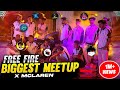 Biggest Meetup & Prank With All Free Fire Youtubers 😱X Mclaren Car Shoot  -Garena Free Fire