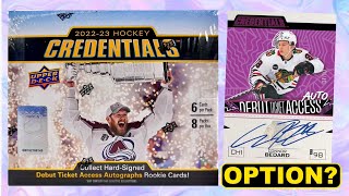 COMPELLING OR REDUNDANT? 2022-23 Upper Deck Credentials Hockey Hobby Box Break x2