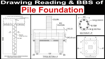 Drawing Reading And Bar Bending Schedule Of Pile Foundation #PileFoundationDrawing #PileFoundation