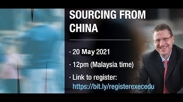 The Future of Sourcing from China and the Region