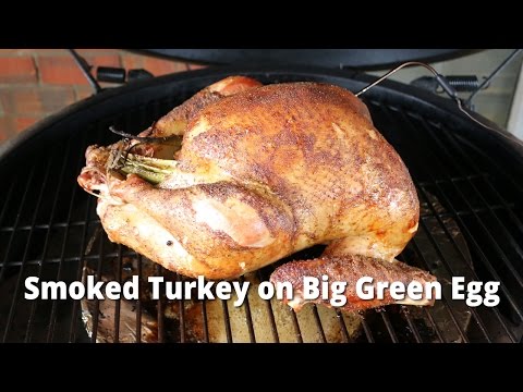 Smoked Turkey on Big Green Egg | How To Smoke A Turkey BGE with Malcom Reed HowToBBQRight