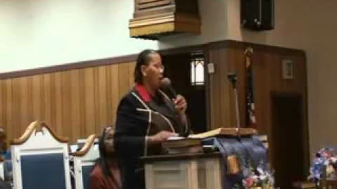 Pastor Lisa M. Watson sings RISE SHINE AND GIVE GO...
