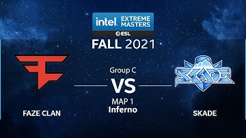 CS:GO - FaZe Clan vs. SKADE [Inferno] Map 1 - IEM Fall 2021 - Group C - EU