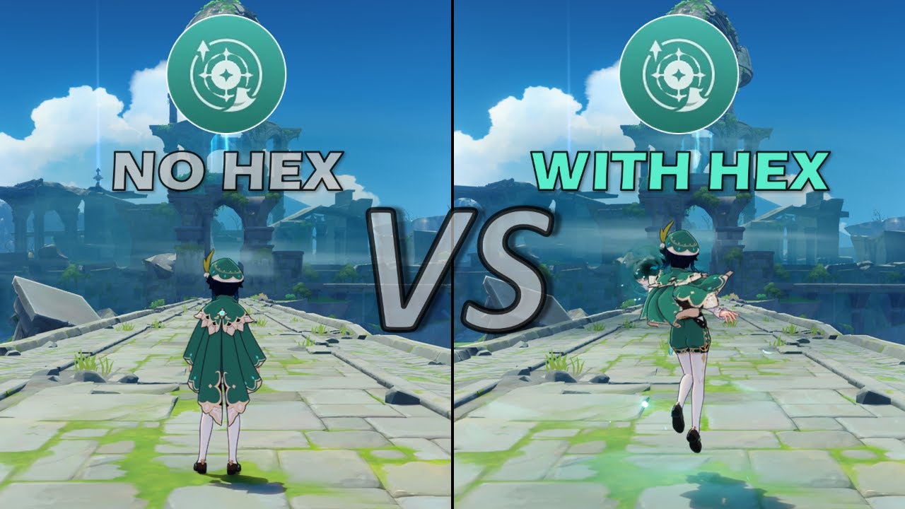 NO HEX vs WITH HEX Venti/Durin Quick Comparison | Genshin Impact 6.2