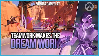 Teamwork Makes The Dream Work | Route 66 - Sombra | Overwatch 2 - Quick Play