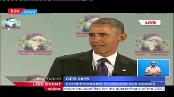US President Barack Obama speaks Kiswahili during Global Entrepreneurship Summit