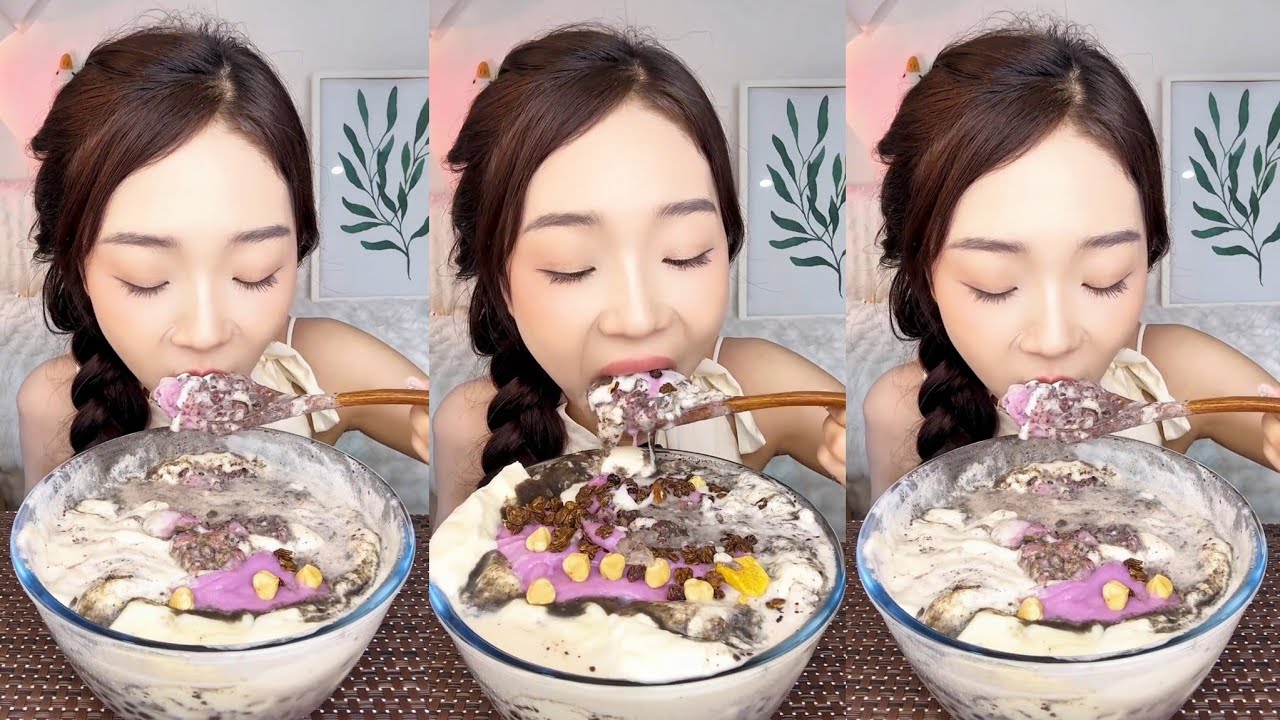 ASMR Cream Eating Sounds 🥄 | Soft, Sweet & Satisfying Mukbang