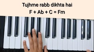 Tujhme Rab Dikhta Hai Tutorial(Chords Melody) | Rab Ne Banadi Jodi | Keyboard