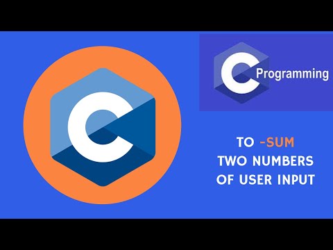 C program to sum of two numbers of user input .