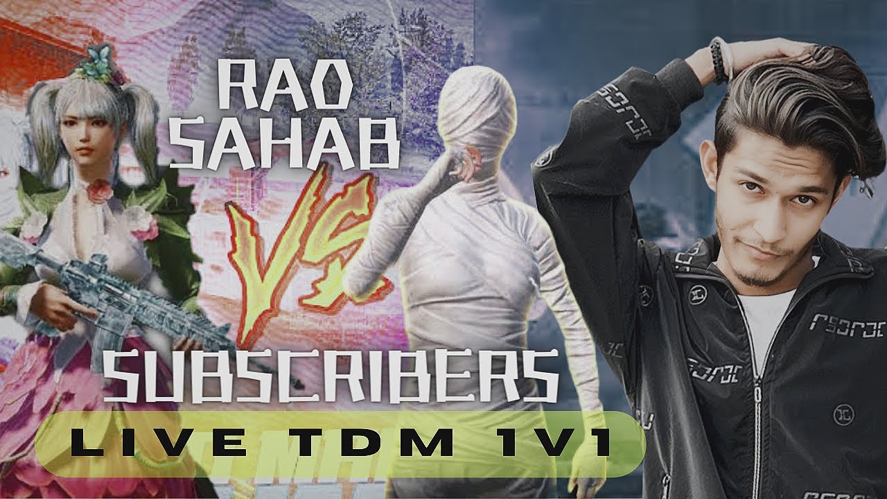 1v1 SABKE SATH 🥶 RAO SAHAB HE KEHDE !! *BGMI LIVE* - YouTube