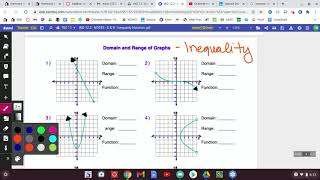 IND 12.2 - Domain and Range - Inequality Notation