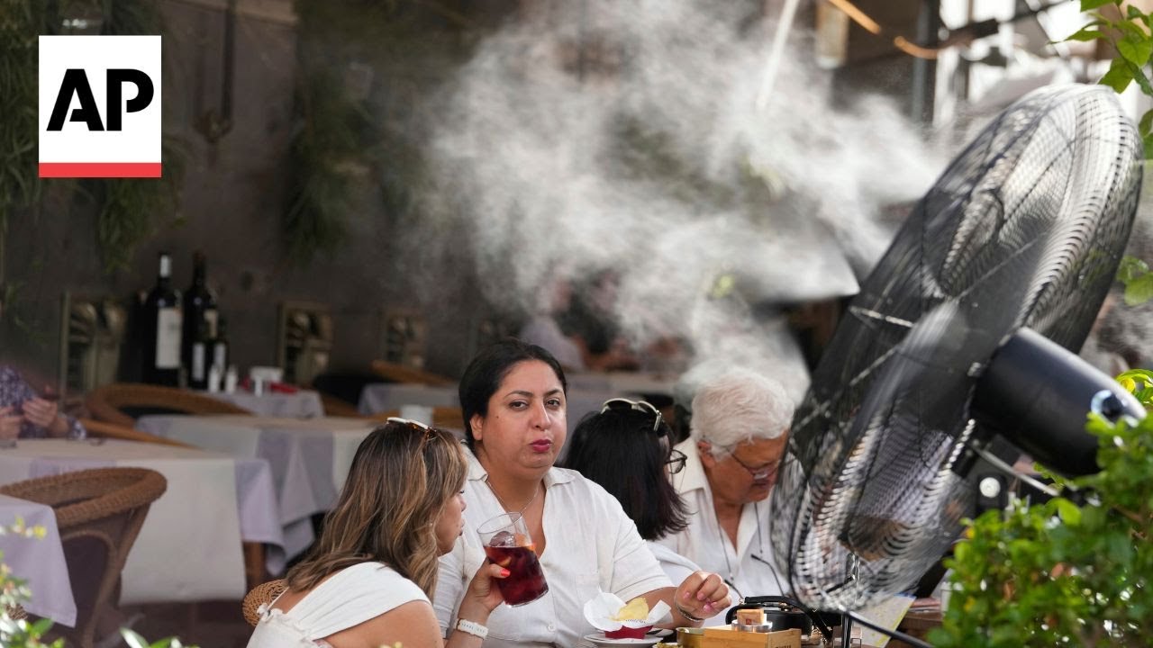 Madrid swelters as hot weather hits Spain