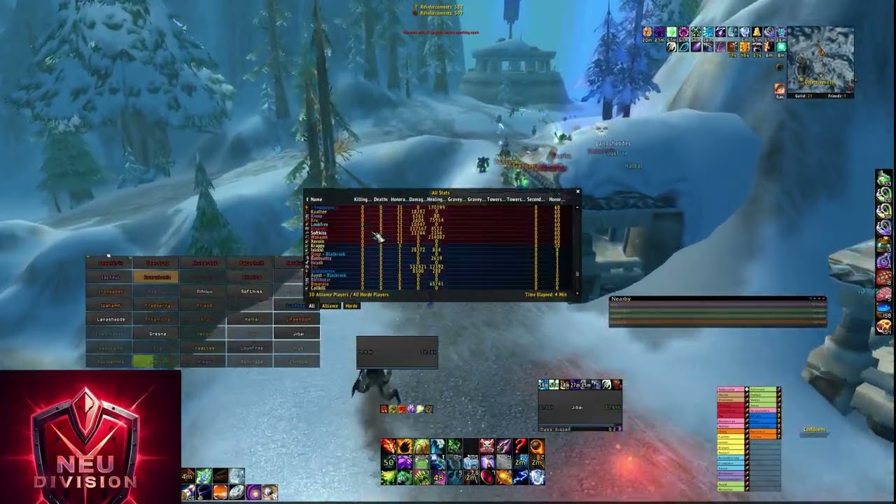 Alliance snipe raid got sniped by 18 Neus - WARMANE