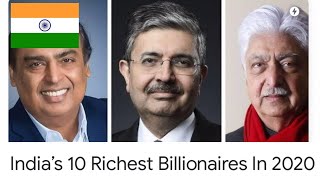 Top 10 India's Richest Person in 2020 #richestinpersoninindia